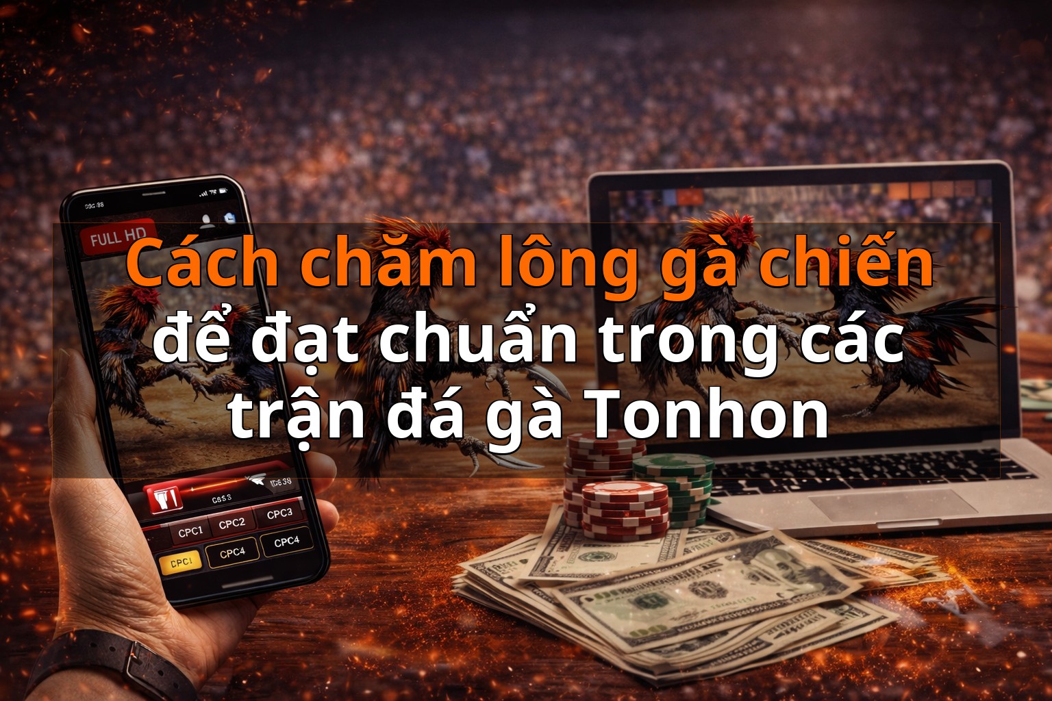 Cách chăm lông gà chiến để đạt chuẩn trong các trận đá gà Tonhon