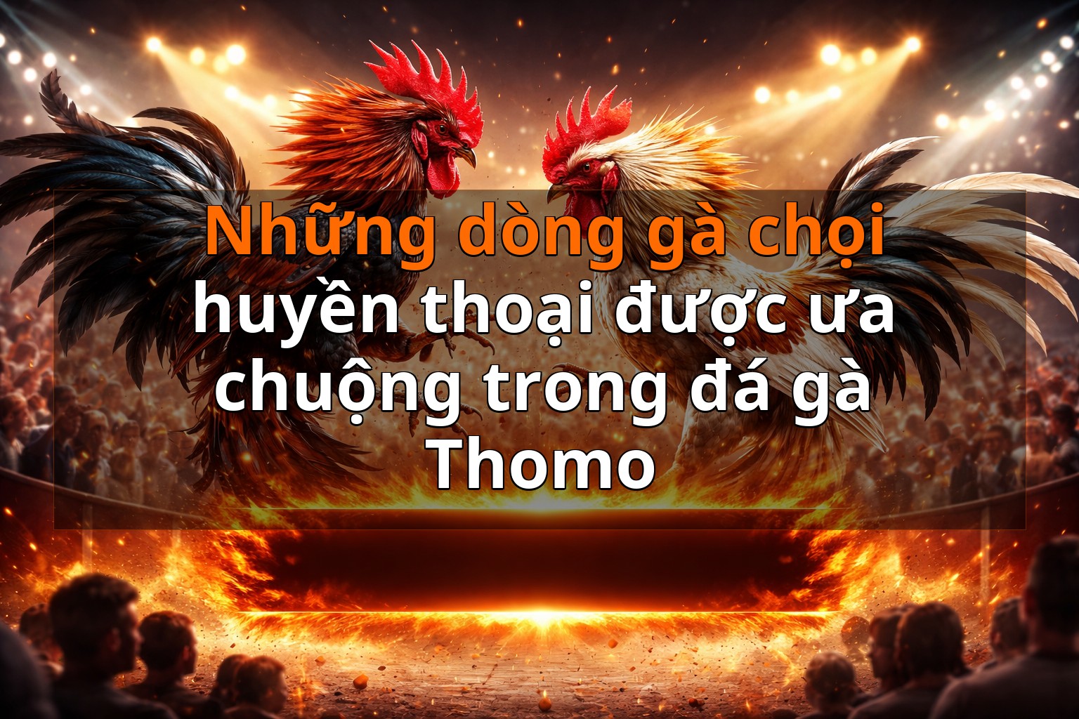 Những dòng gà chọi huyền thoại được ưa chuộng trong đá gà Thomo