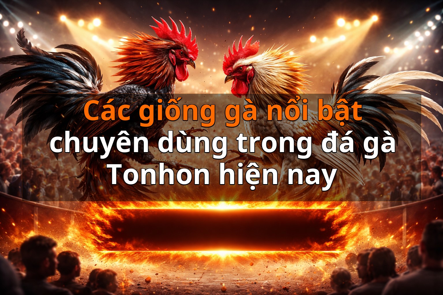 Các giống gà nổi bật chuyên dùng trong đá gà Tonhon hiện nay