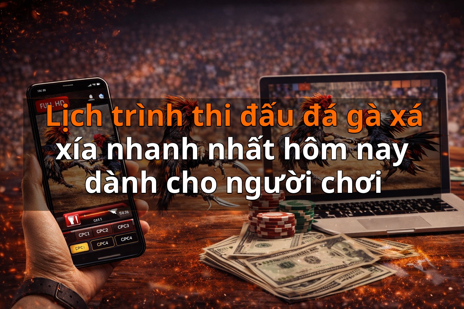 Lịch trình thi đấu đá gà xá xía nhanh nhất hôm nay dành cho người chơi