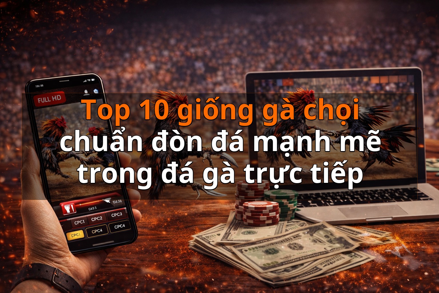 Top 10 giống gà chọi chuẩn đòn đá mạnh mẽ trong đá gà trực tiếp