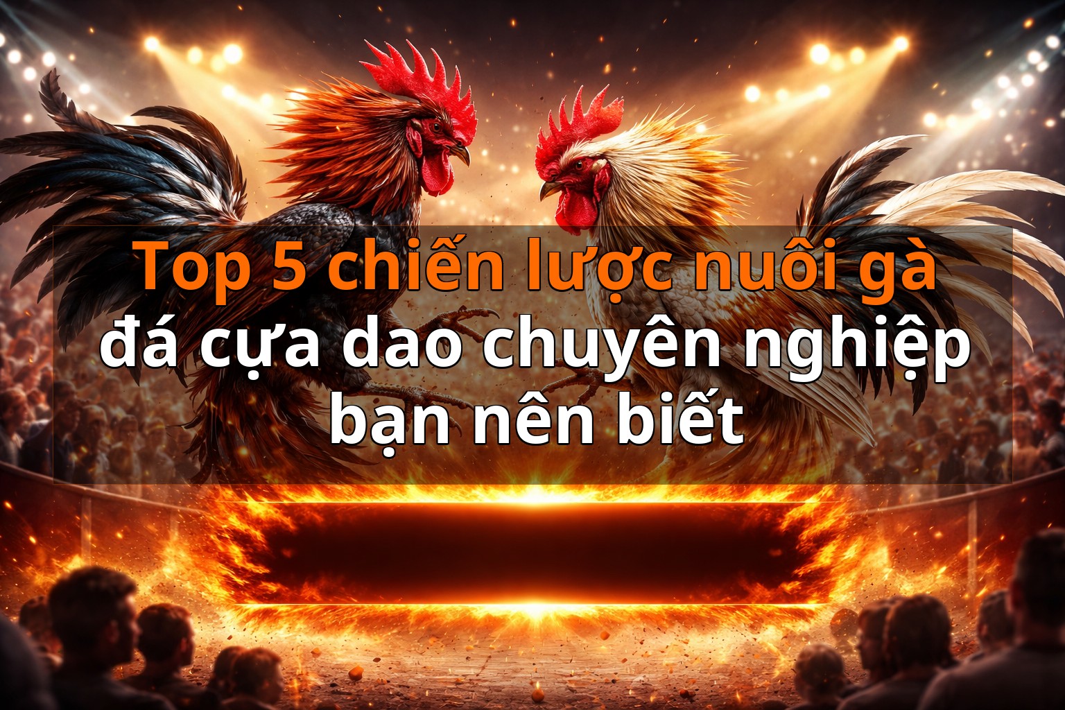 Top 5 chiến lược nuôi gà đá cựa dao chuyên nghiệp bạn nên biết