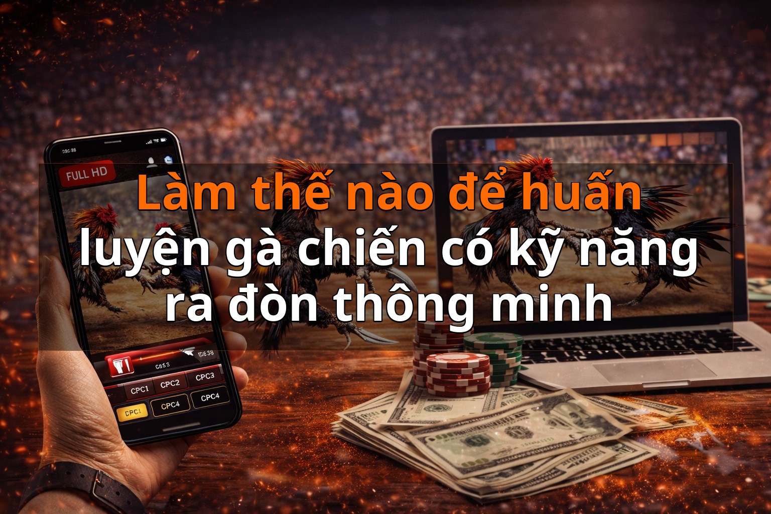 Làm thế nào để huấn luyện gà chiến có kỹ năng ra đòn thông minh