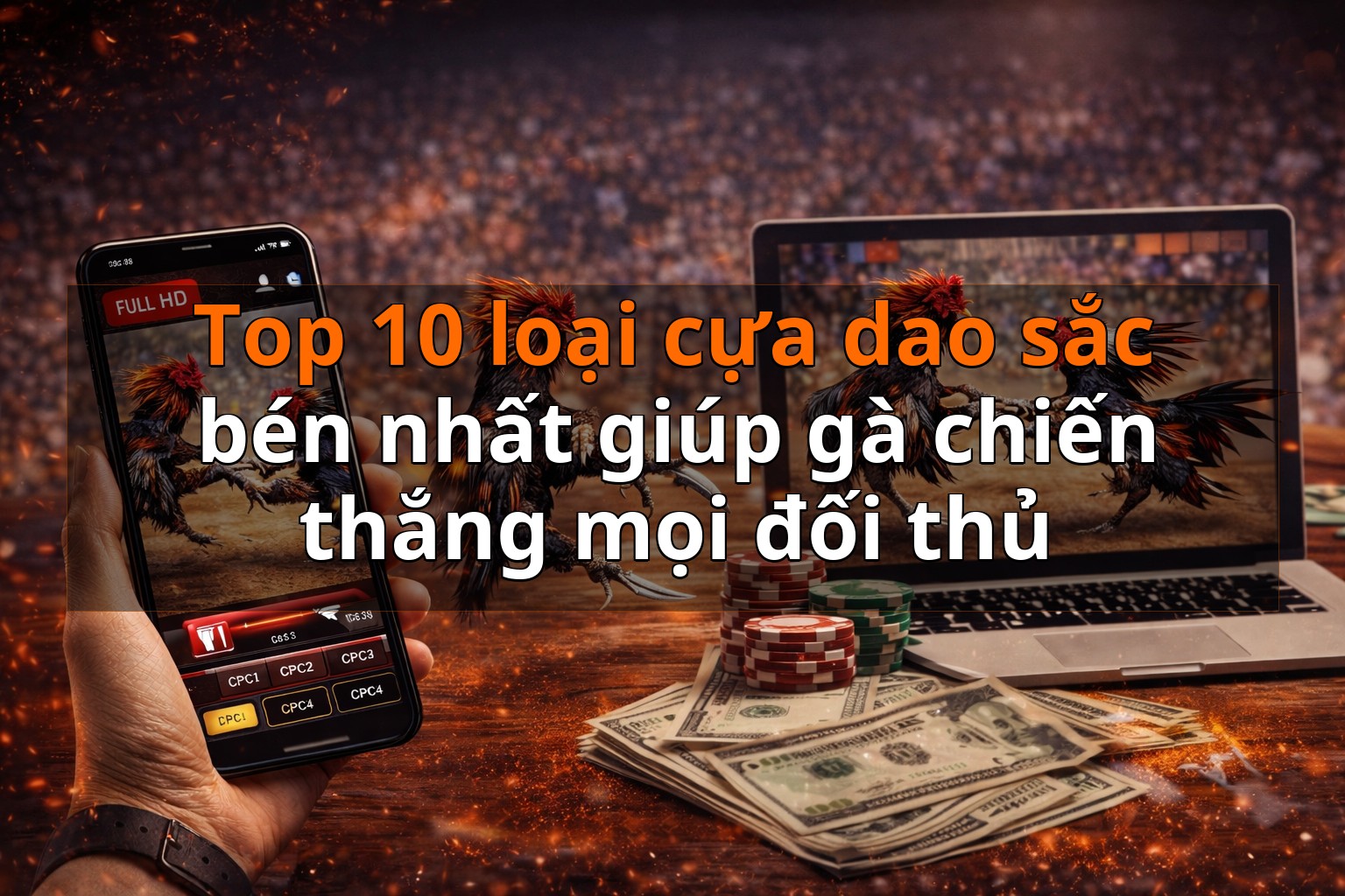 Top 10 loại cựa dao sắc bén nhất giúp gà chiến thắng mọi đối thủ