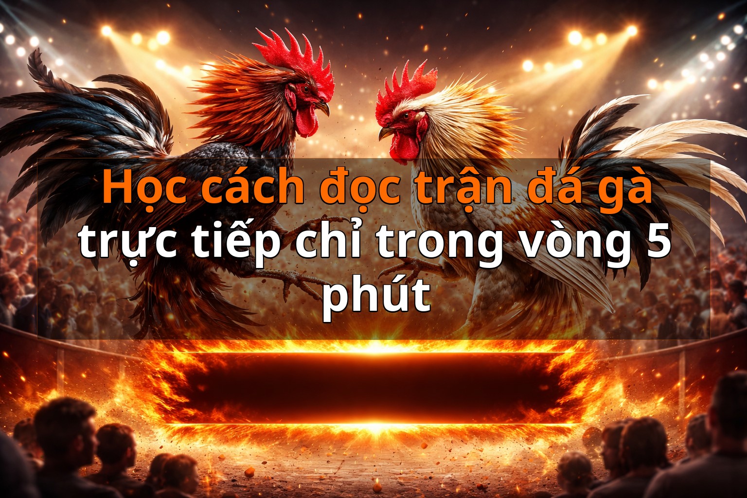 Học cách đọc trận đá gà trực tiếp chỉ trong vòng 5 phút