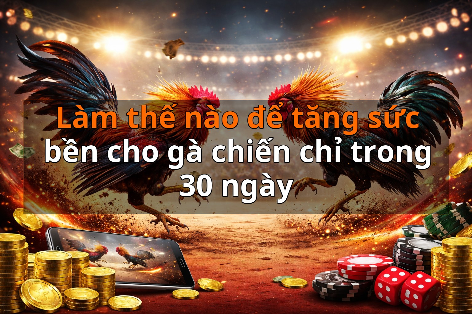 Làm thế nào để tăng sức bền cho gà chiến chỉ trong 30 ngày