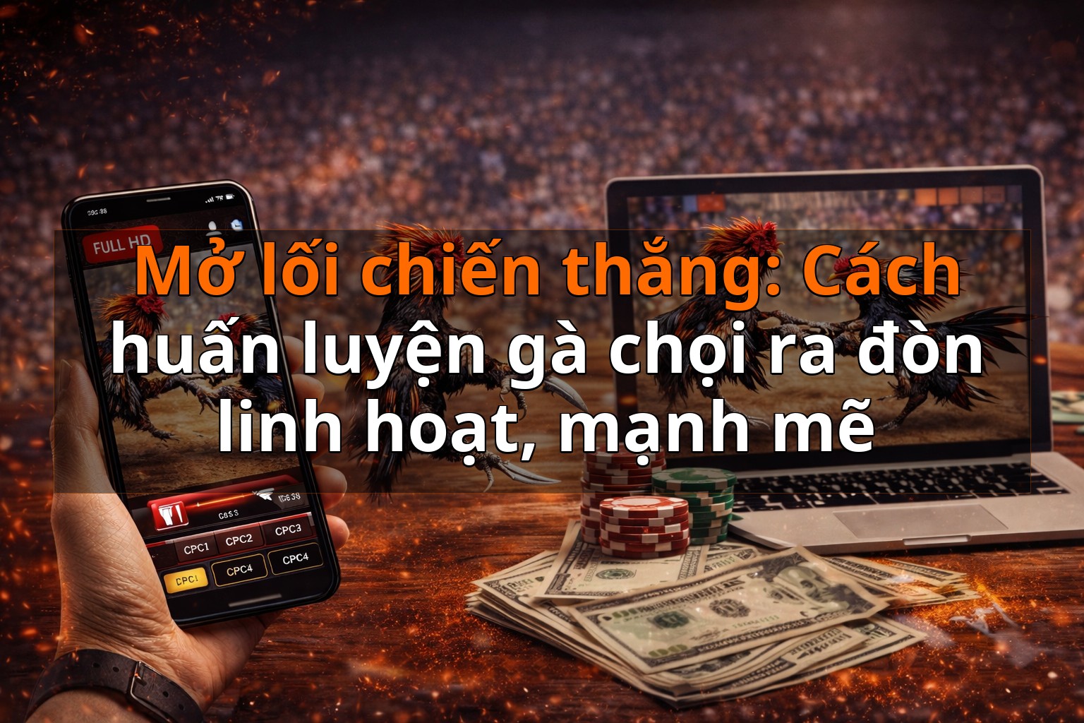 Mở lối chiến thắng: Cách huấn luyện gà chọi ra đòn linh hoạt, mạnh mẽ