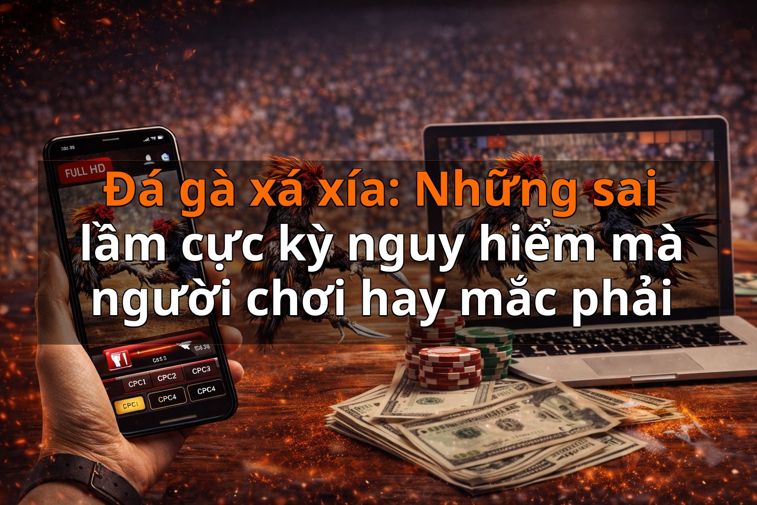 Đá gà xá xía: Những sai lầm cực kỳ nguy hiểm mà người chơi hay mắc phải