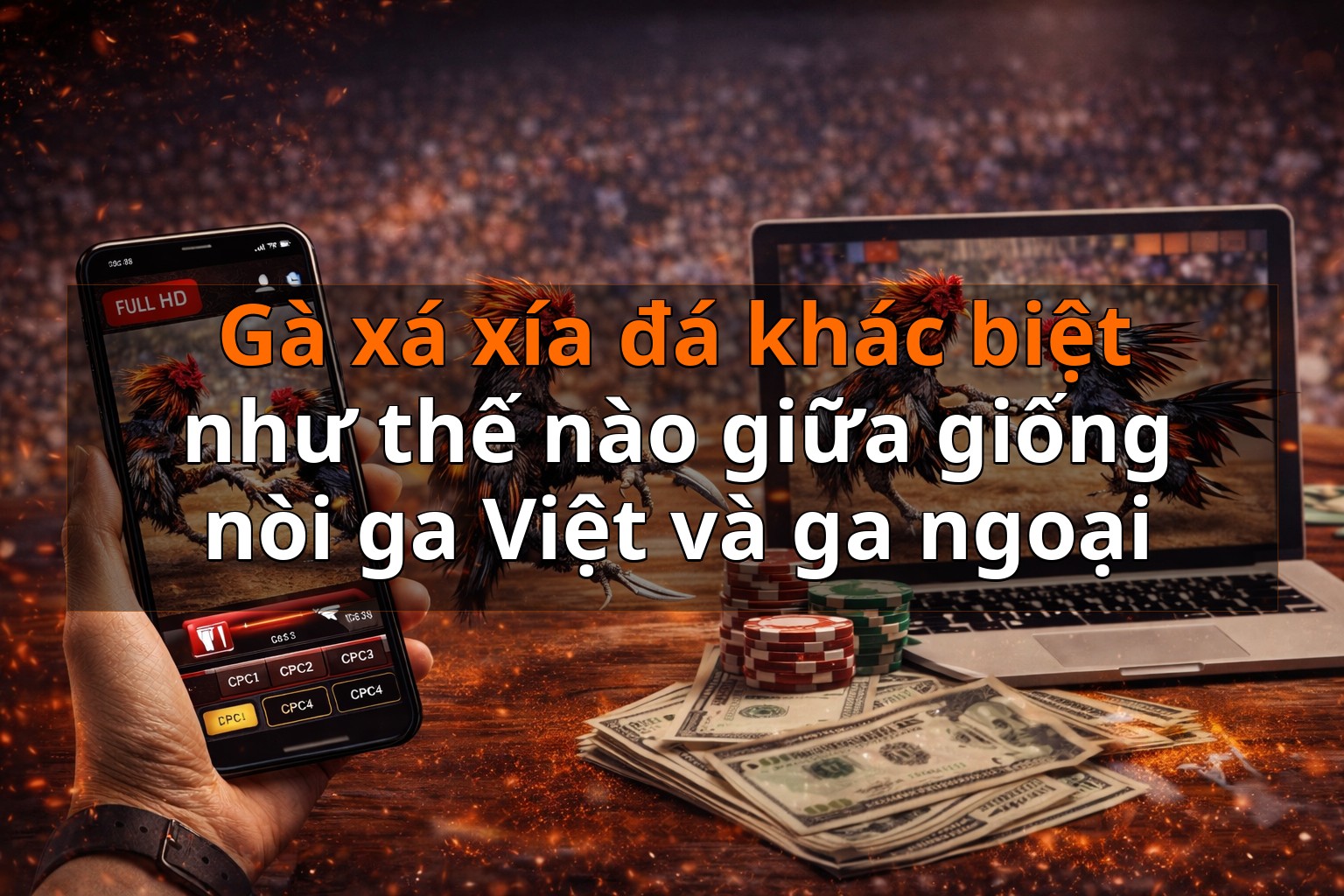Gà xá xía đá khác biệt như thế nào giữa giống nòi ga Việt và ga ngoại